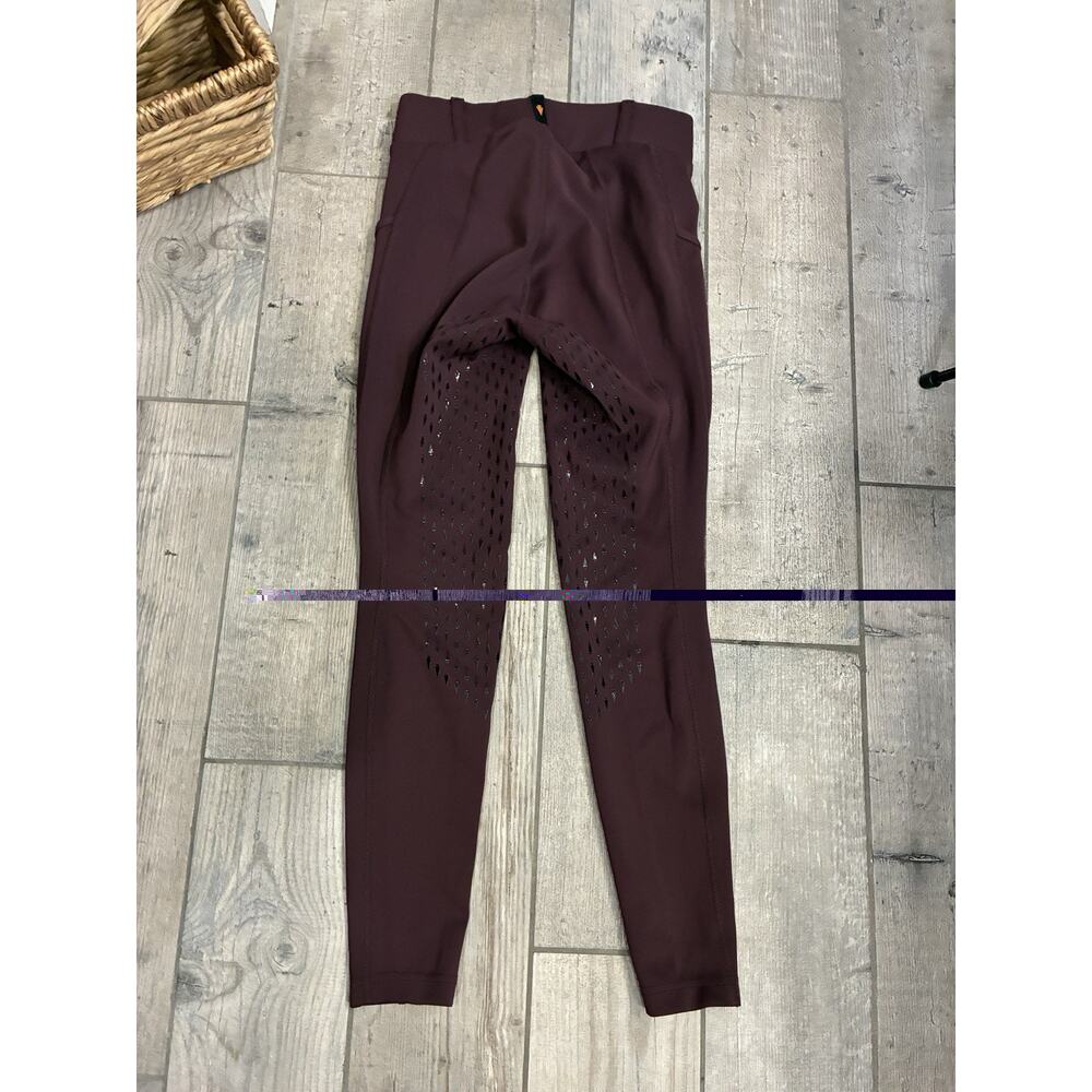 Kerrits Coolcore Full Leg Grip Riding Tights Plum Purple Women's S - Picture 9 of 9
